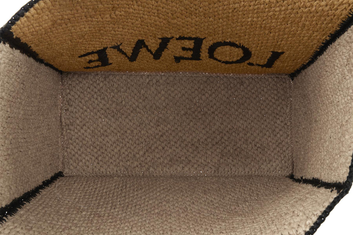 LOEWE BEIGE LARGE RAFFIA TOTE BAG