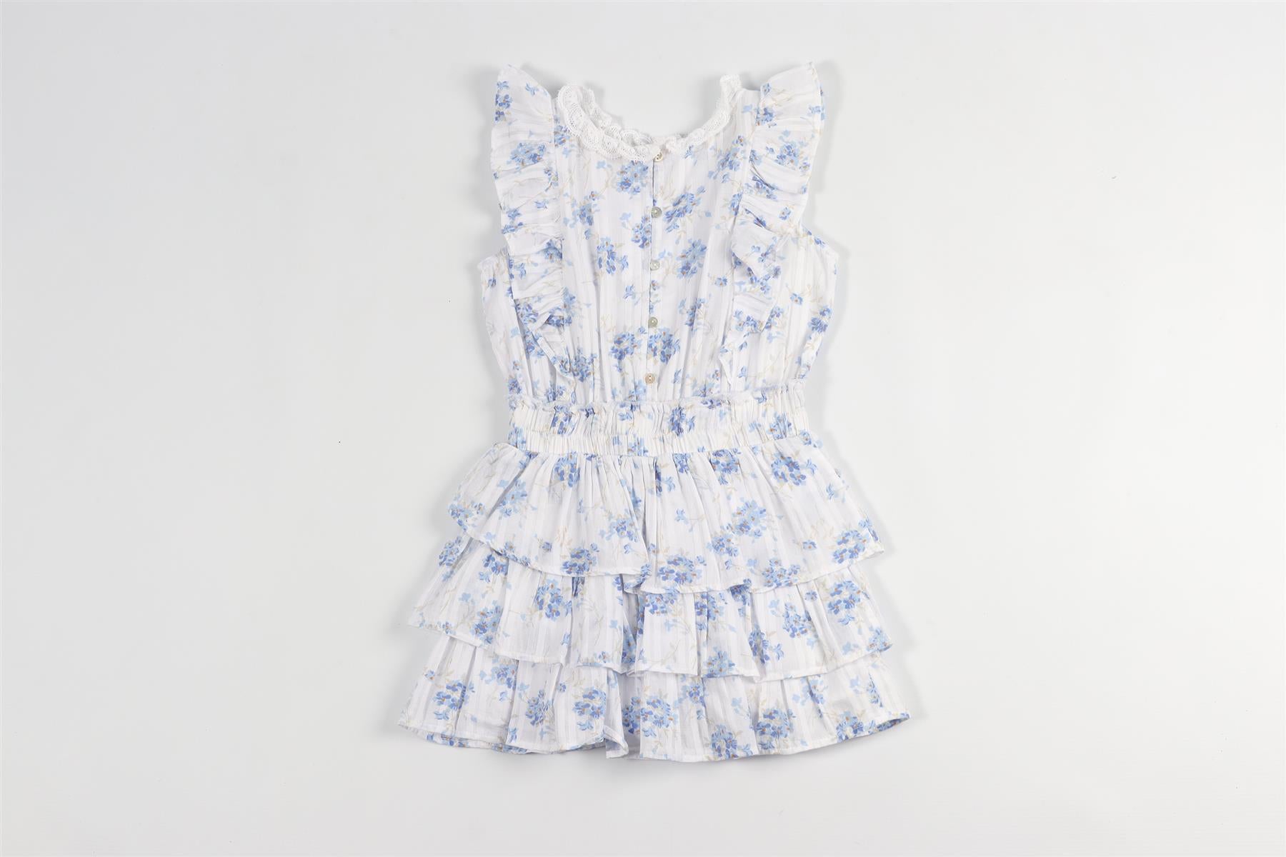 LOVESHACKFANCY BLUEL KIDS GIRLS COTTON DRESS 5-6 YEARS