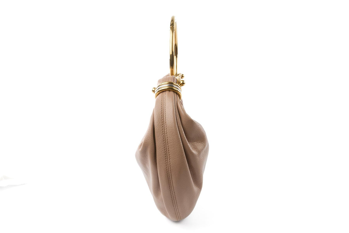 CHLOÉ NUDE BRACELET LEATHER SHOULDER BAG