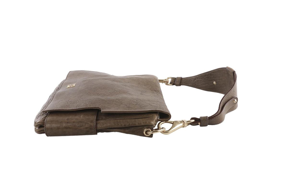 GIVENCHY TAUPE MELANCHOLIA LEATHER SHOULDER BAG