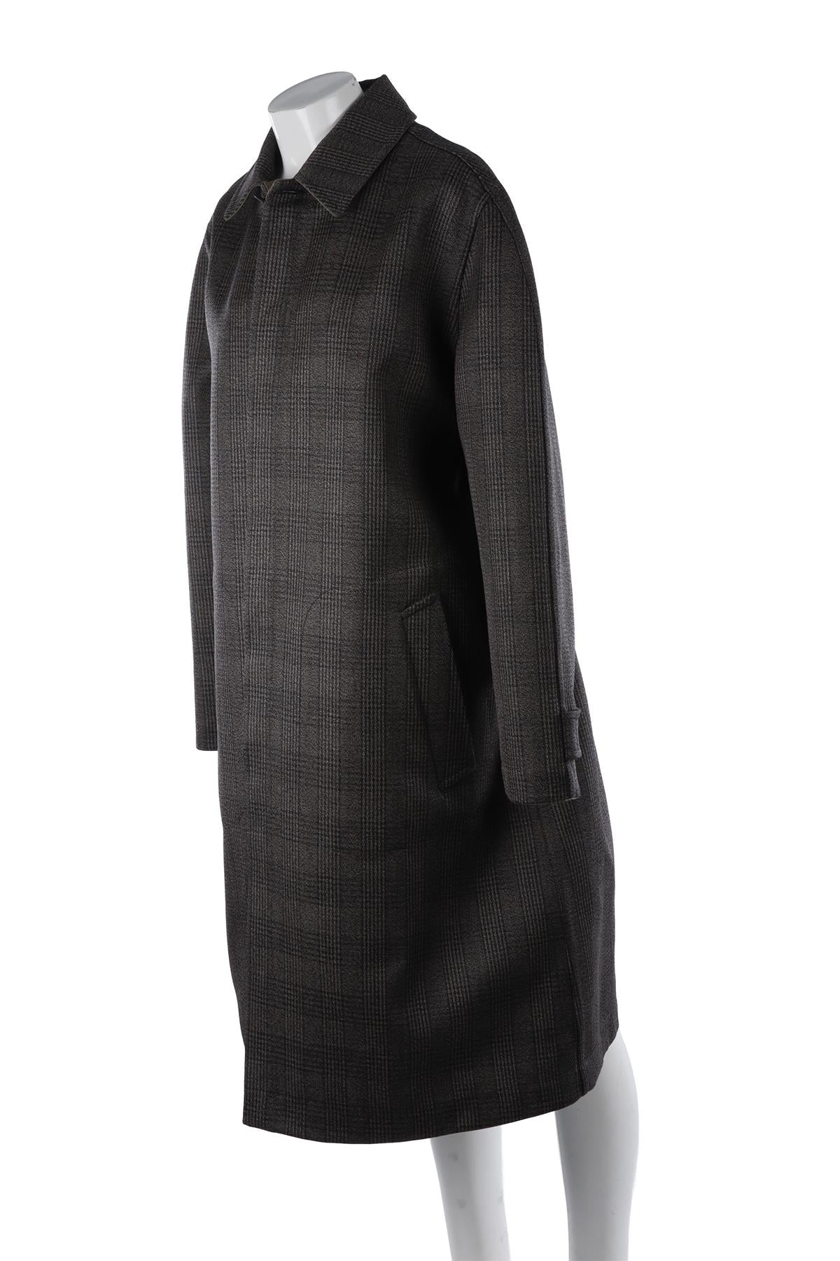 GREY MEN'S PALO WOOL COAT