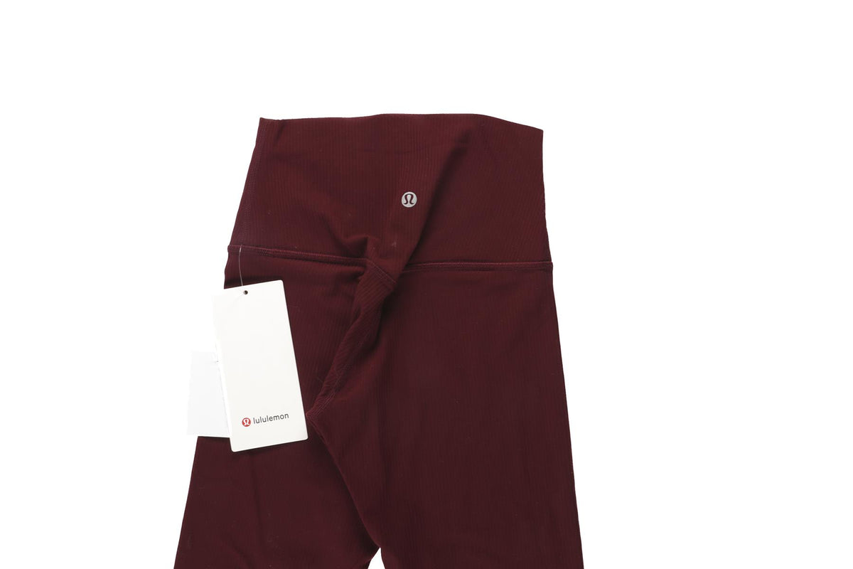 LULULEMON BURGUNDY LEGGINGS US 2 UK 6