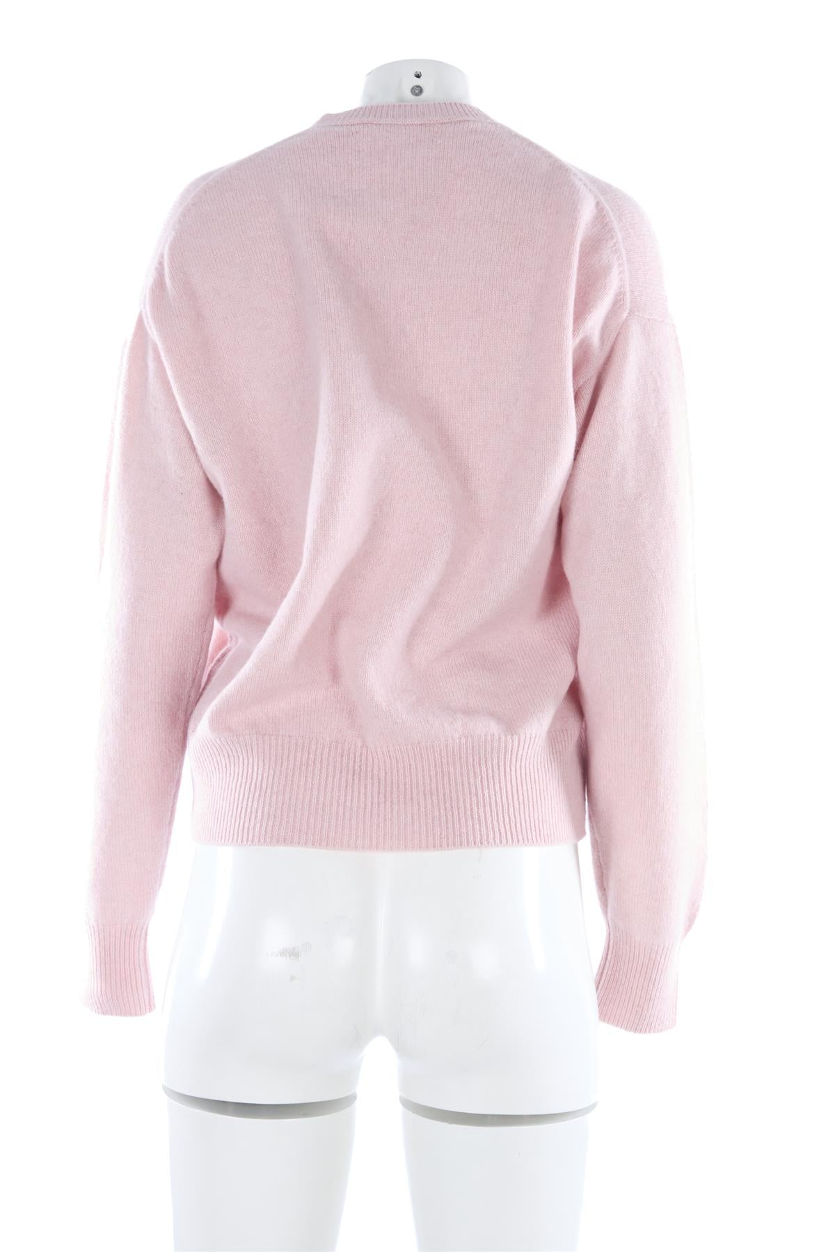 &DAUGHTER PINK WOOL CARDIGAN LARGE
