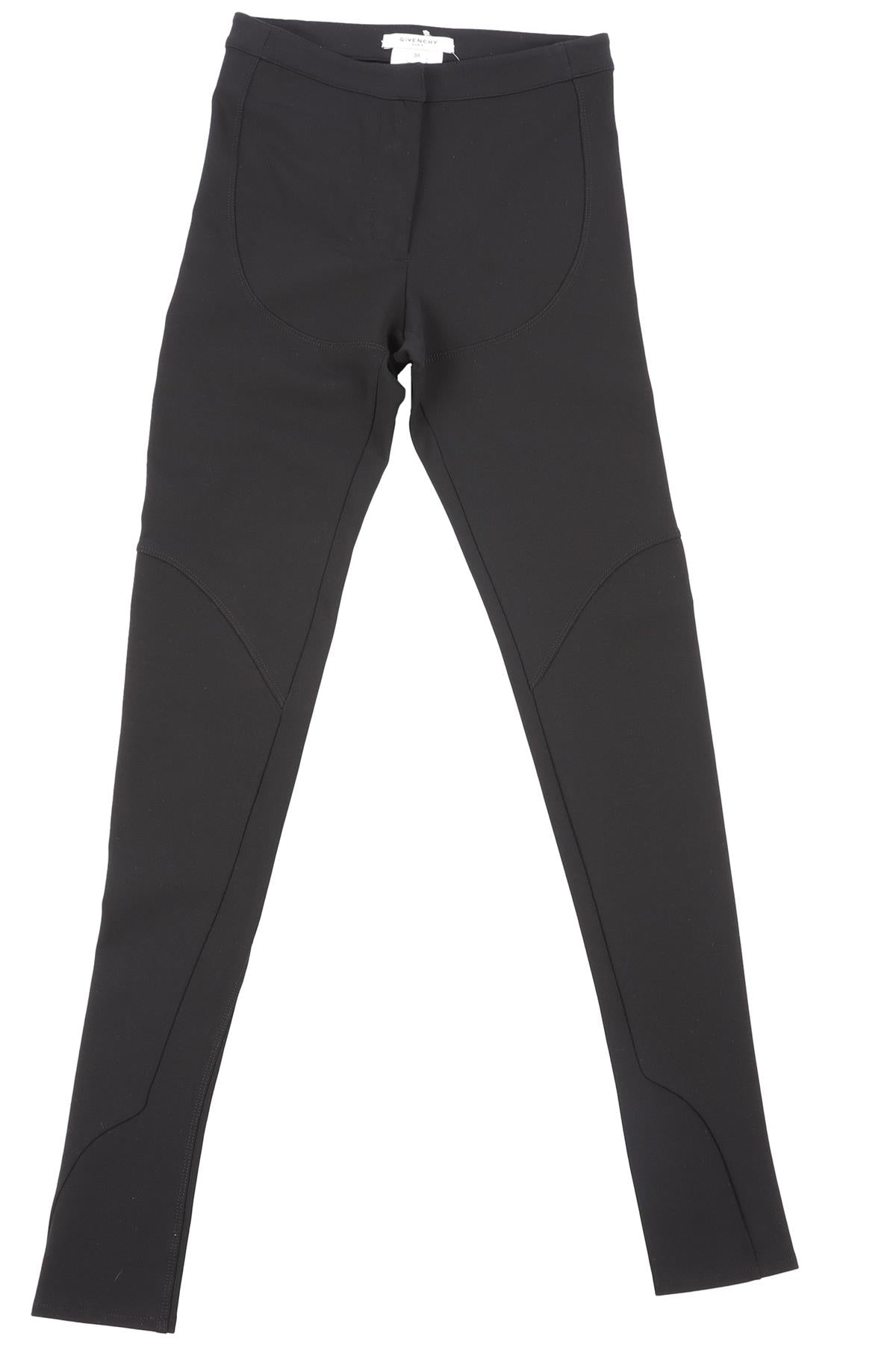 GIVENCHY BLACK CREPE SKINNY PANTS FR 34 UK 6