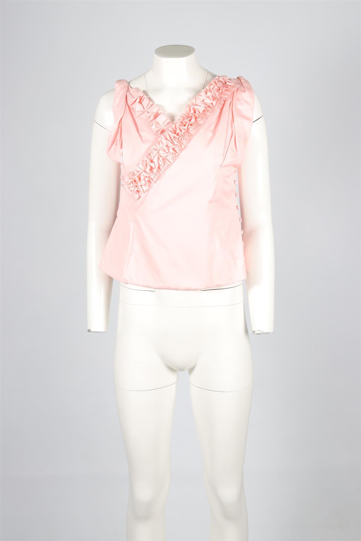 JACQUEMUS PINK COTTON TOP FR 40 UK 12