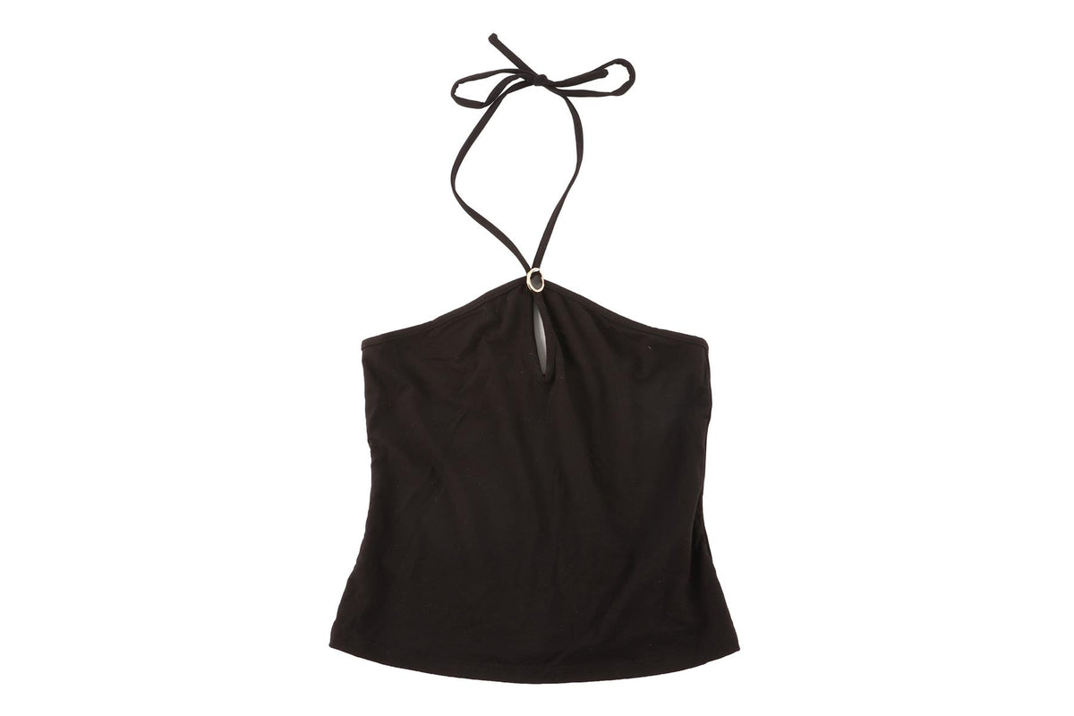 REFORMATION BLACK JERSEY TOP SMALL