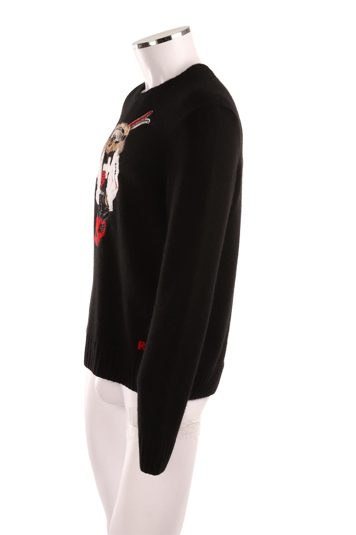RALPH LAUREN PURPLE LABEL + RLX BLACK MEN'S CASHMERE SWEATER LARGE