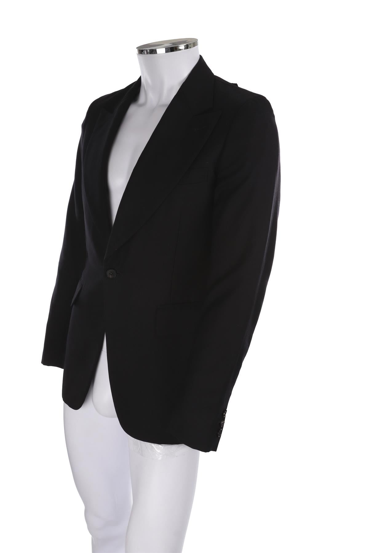 COMME DES GARÇONS HOMME PLUS NAVY MEN'S WOOL BLAZER SMALL