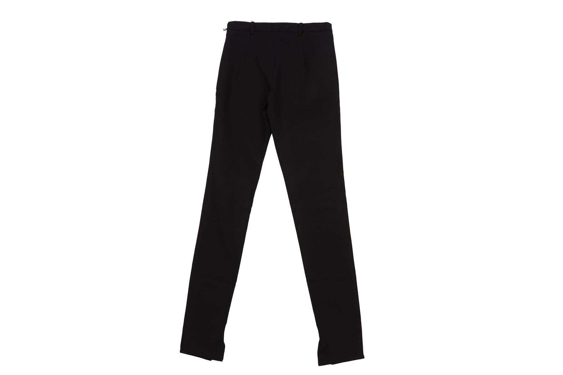 ROLAND MOURET BLACK COTTON SKINNY PANTS UK 8