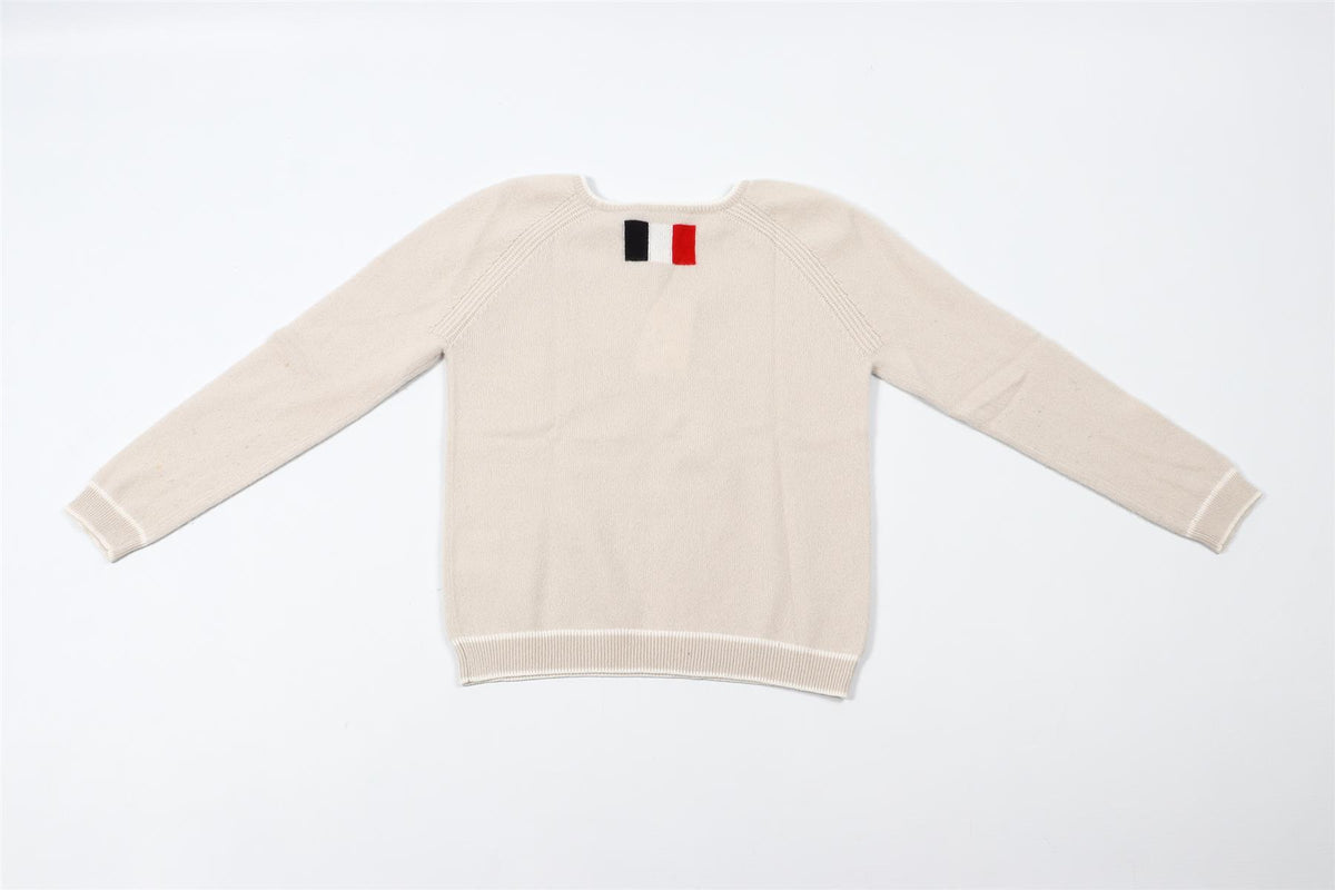 LORO PIANA ECRU KIDS BOYS SWEATER 6 YEARS