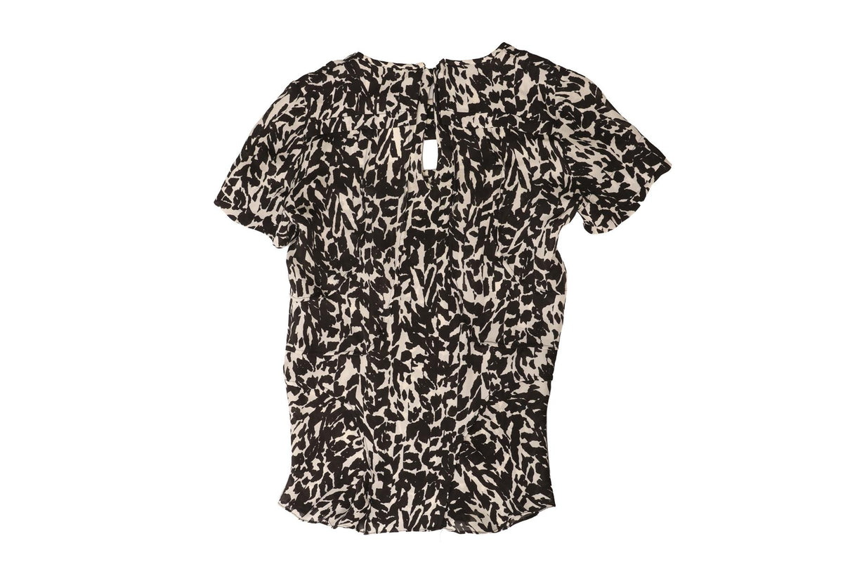 ISABEL MARANT BLACK SILK TOP FR 34 UK 6