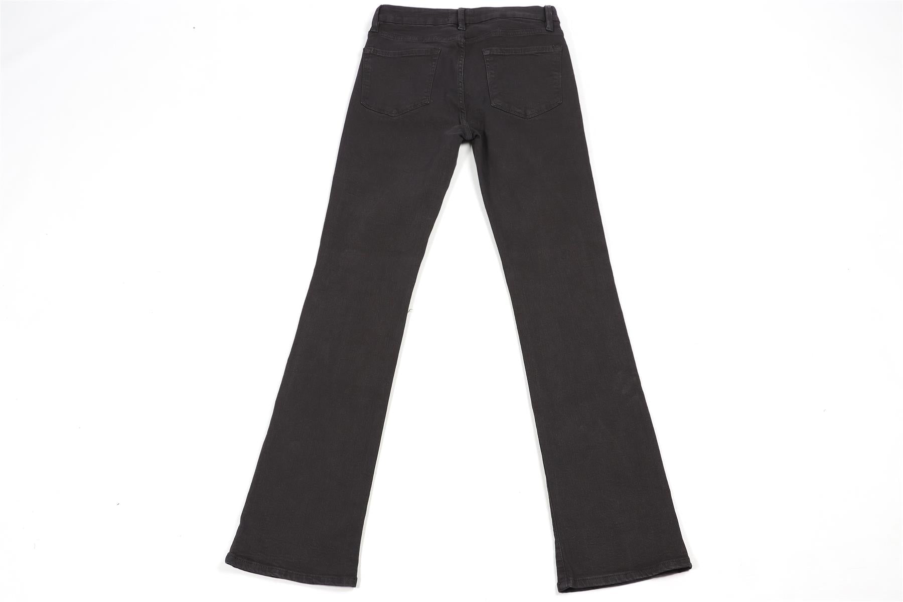 FRAME BLACK HIGH RISE STRAIGHT LEG JEANS W28 UK 10