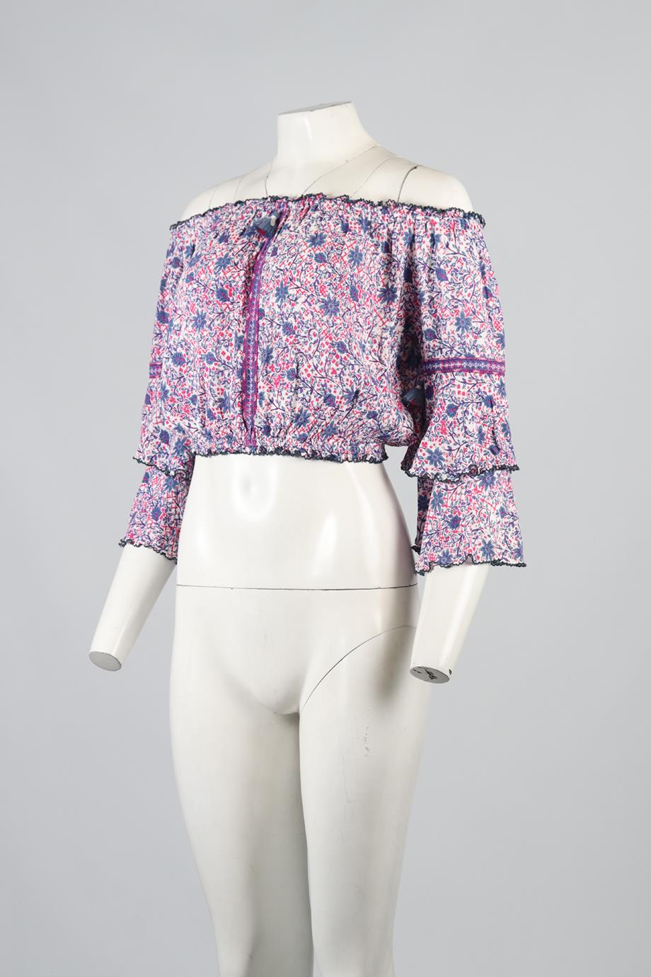 POUPETTE ST BARTH CROPPED VOILE TOP SMALL
