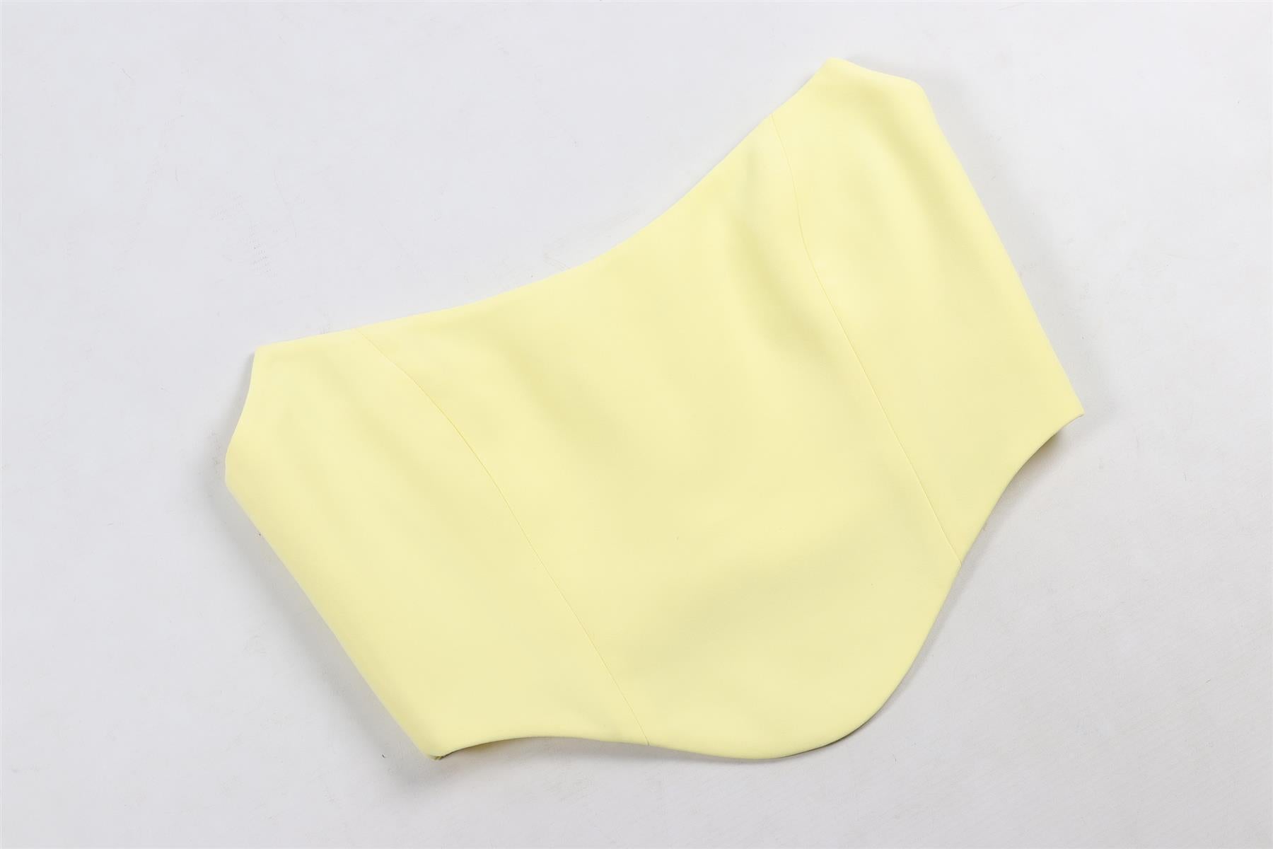 AMANDA UPRICHARD YELLOW CREPE TOP SMALL