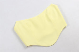 AMANDA UPRICHARD YELLOW CREPE TOP SMALL