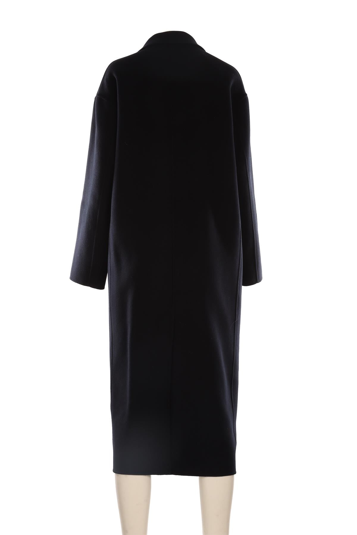 S MAX MARA NAVY WOOL COAT UK 12