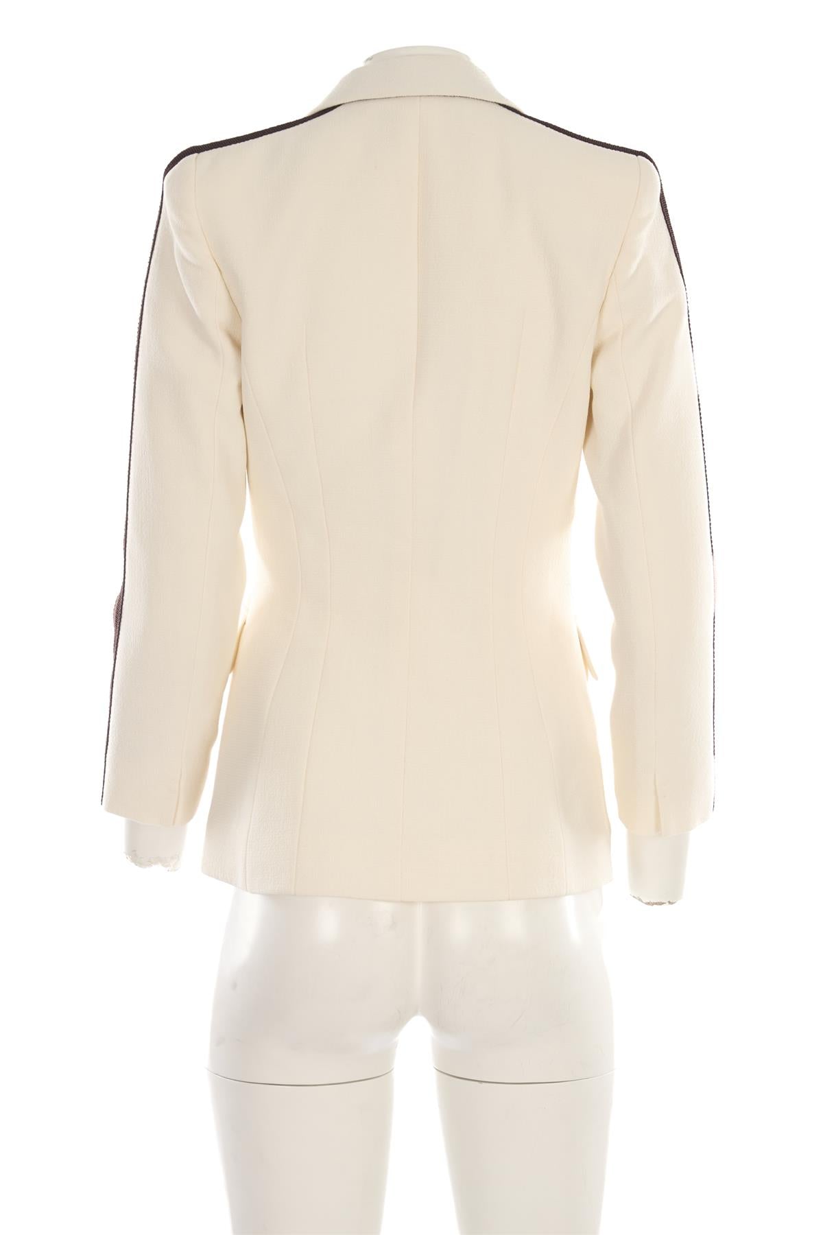AMANDA WAKELEY WHITE WOOL BLAZER UK 10