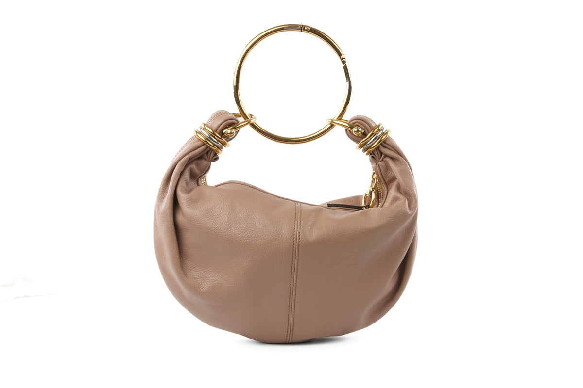 CHLOÉ NUDE BRACELET LEATHER SHOULDER BAG