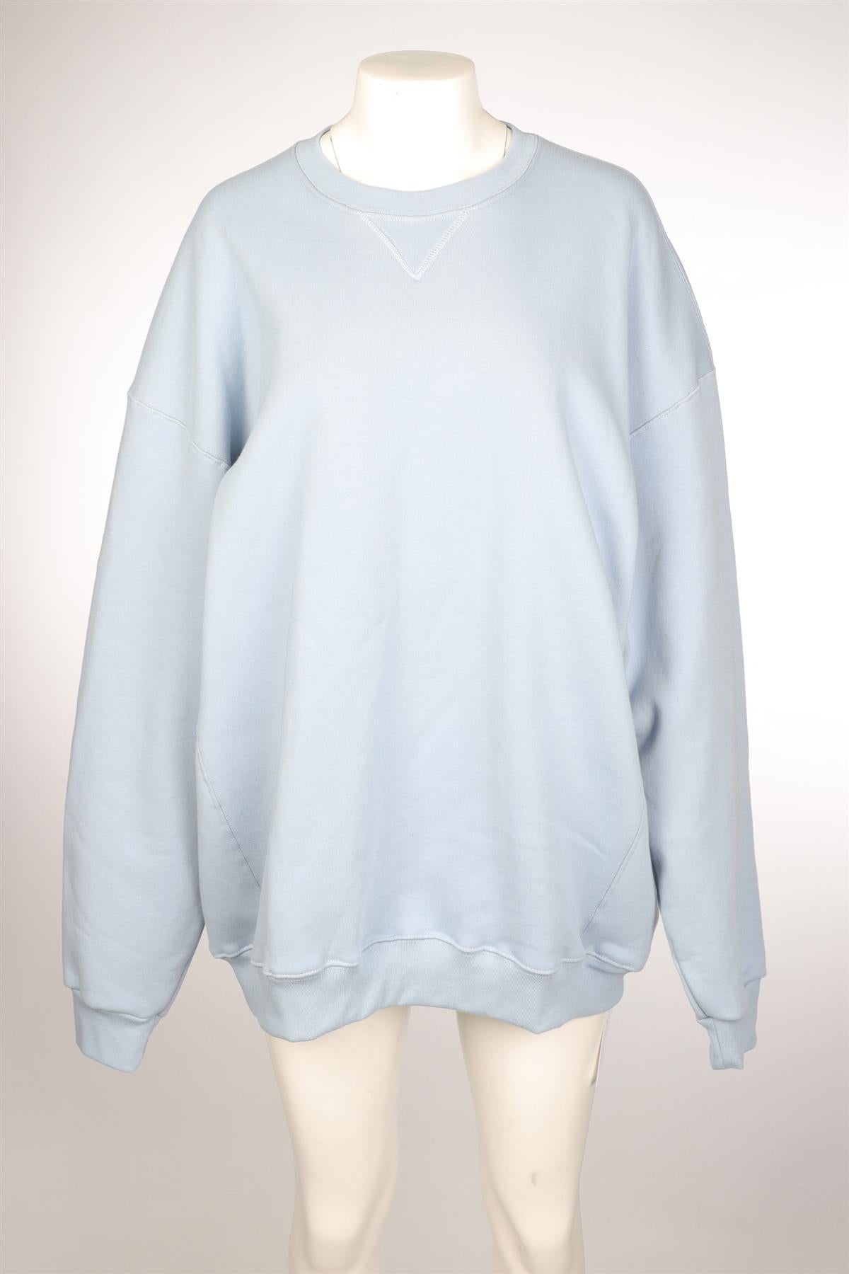 REFORMATION BLUE COTTON SWEATSHIRT MEDIUM