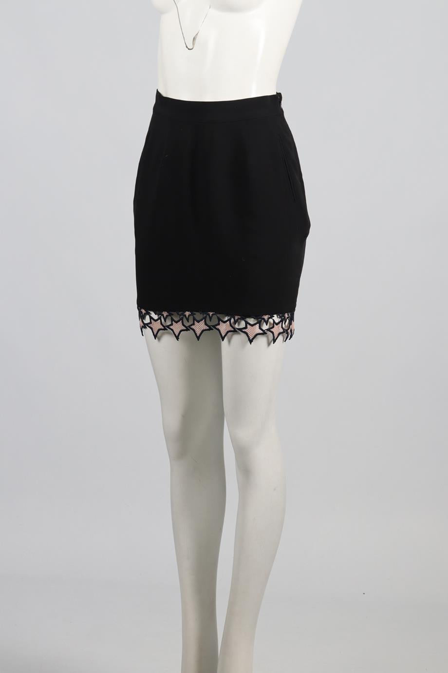 FLEUR DU MAL SILK MINI SKIRT US 2 UK 6