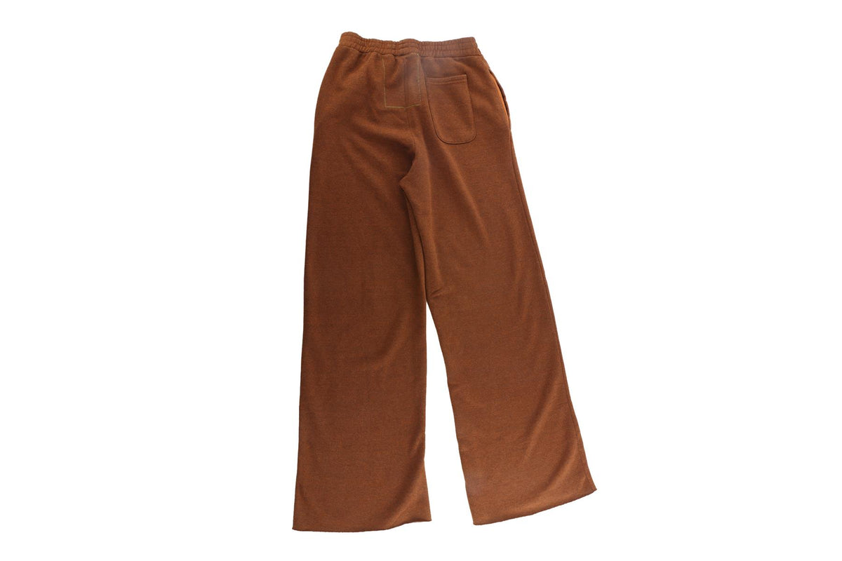 AVIATOR NATION BROWN COTTON TRACKPANTS MEDIUM
