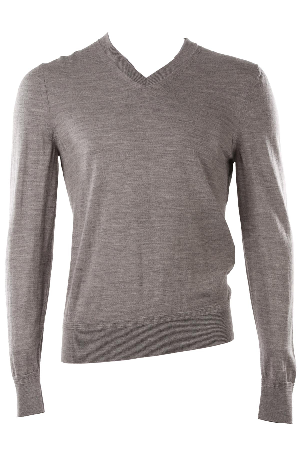GREY MEN'S WOOL SWEATER