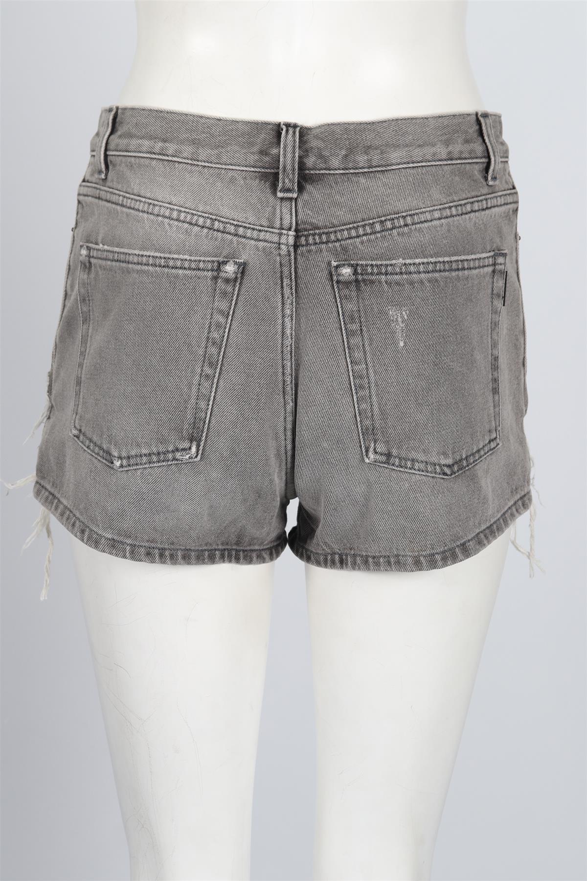 SAINT LAURENT HIGH RISE DENIM SHORTS W25 UK 6-8