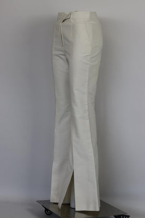 GABRIELA HEARST COTTON BLEND FLARED PANTS IT 38 UK 6