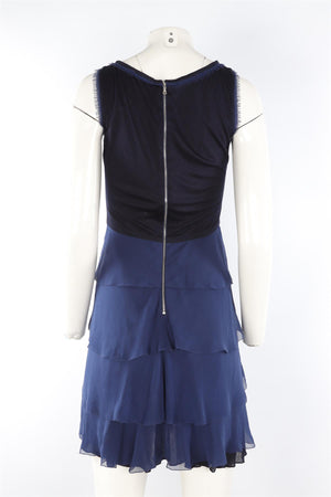 JASON WU NAVY SILK MINI DRESS US 6 UK 10