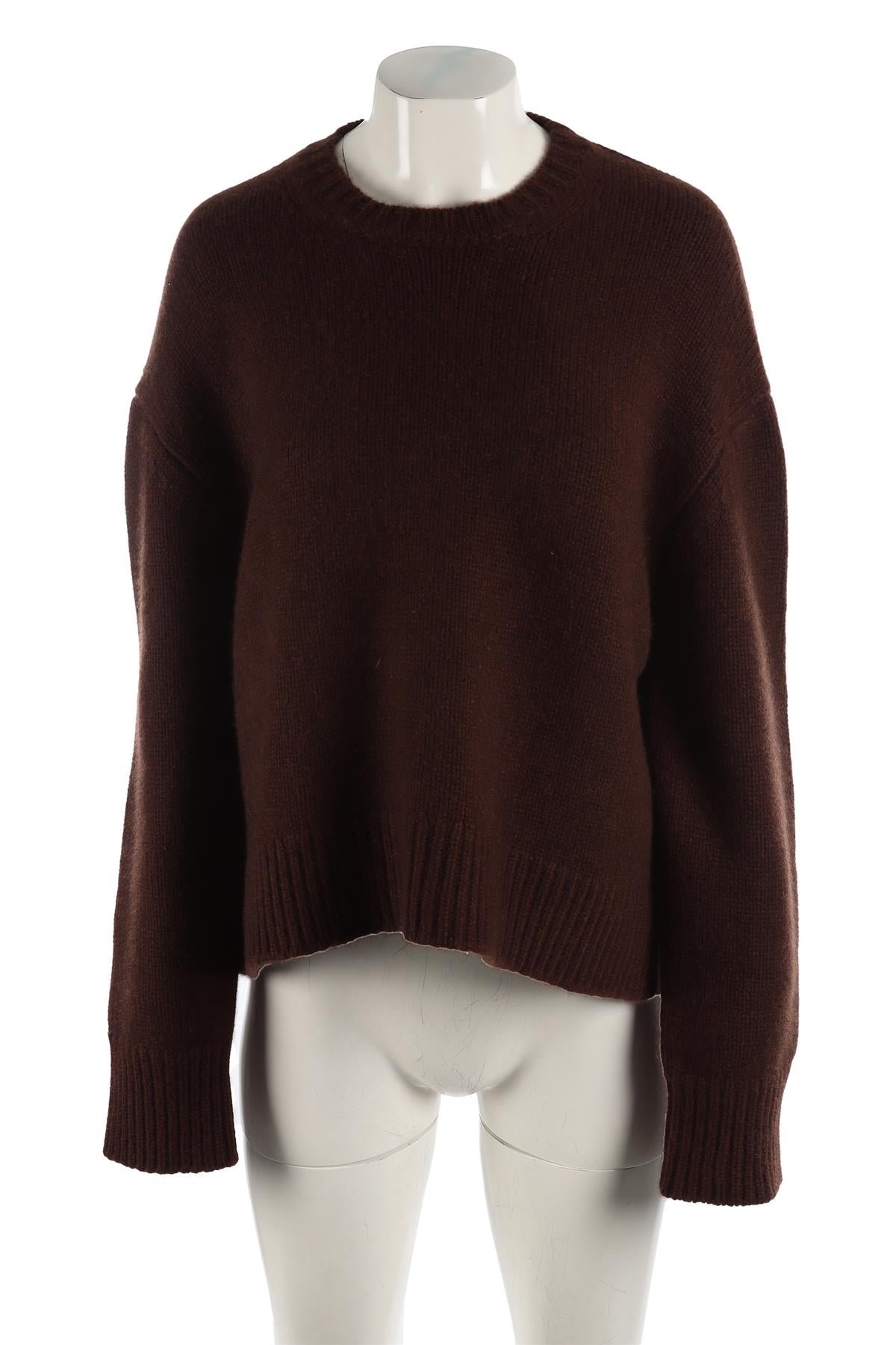 SPRWMN BROWN CASHMERE SWEATER MEDIUM