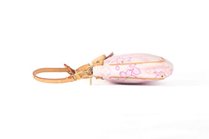 LOUIS VUITTON + TAKASHI MURAKAMI PINK 2003 POCHETTE CHERRY BLOSSOM MONOGRAM SHOULDER BAG