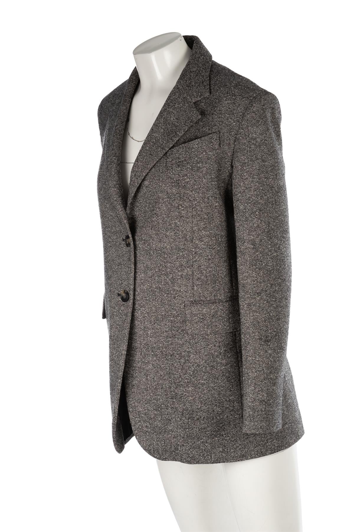 SPORTMAX GREY WOOL BLAZER IT 42 UK 10