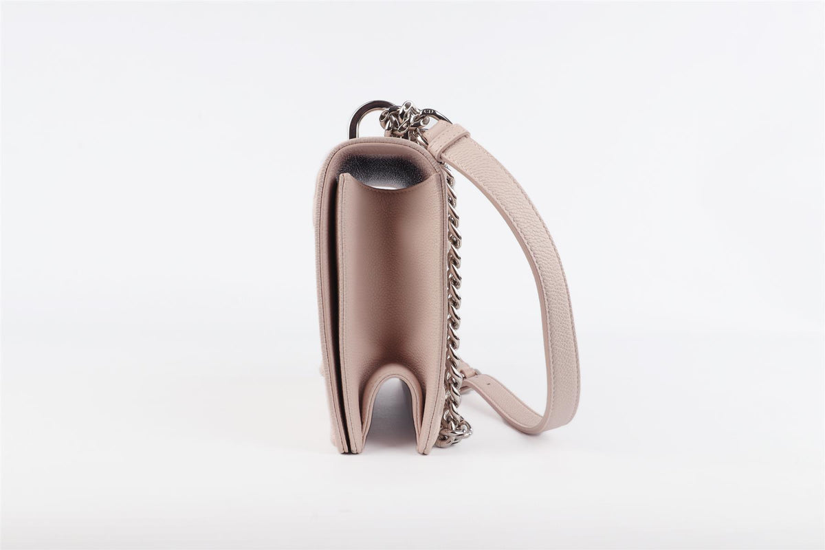 CHRISTIAN DIOR PINK DIORAMA MEDIUM LEATHER SHOULDER BAG