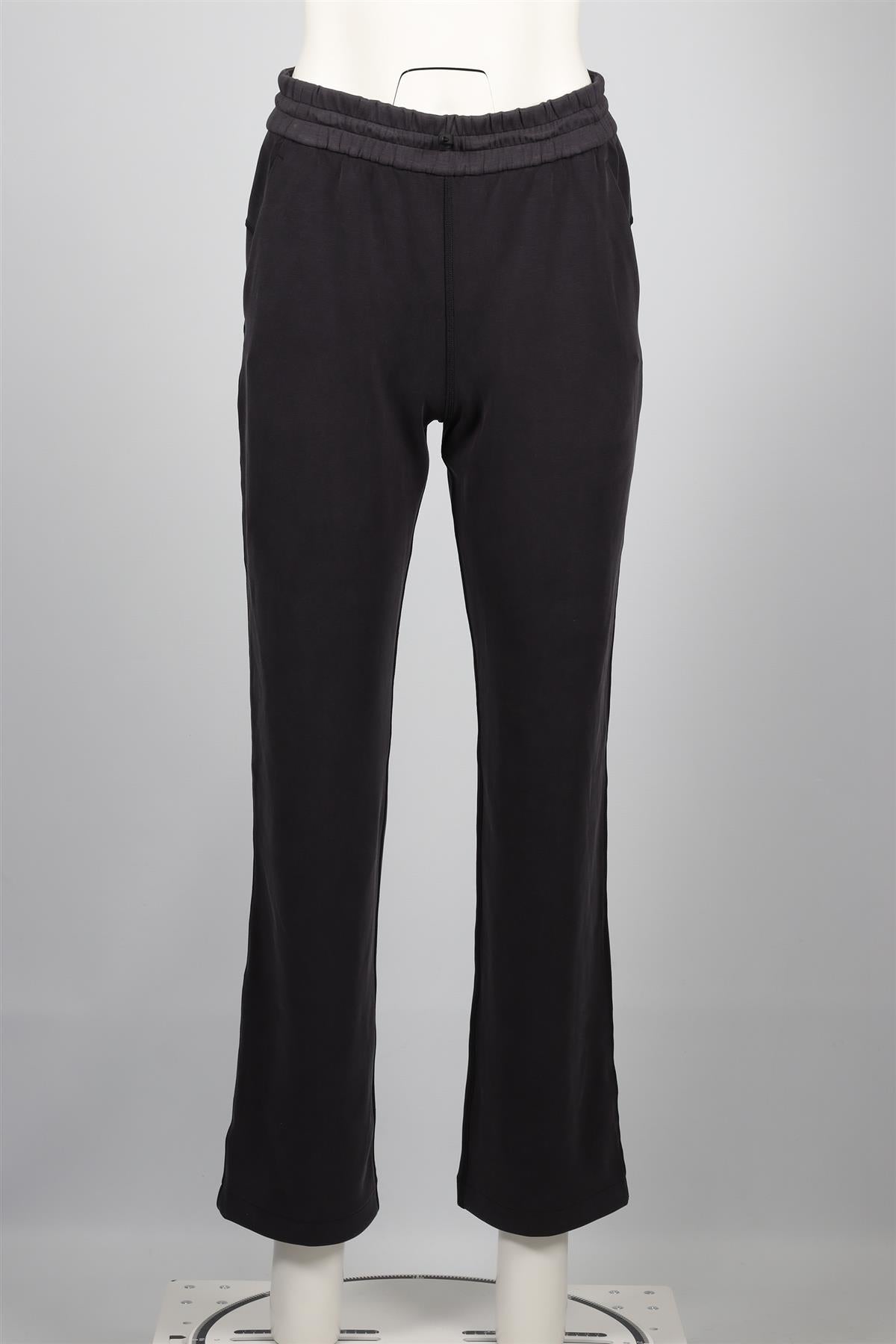 LULULEMON BLACK JERSEY STRAIGHT LEG PANTS US 6 UK 10