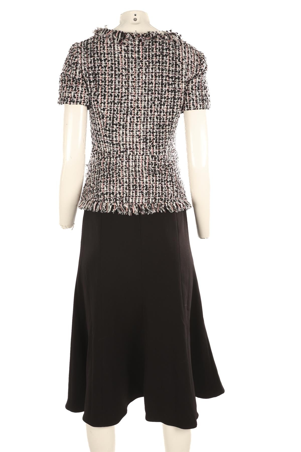 SELF-PORTRAIT BLACK CREPE MAXI DRESS UK 8