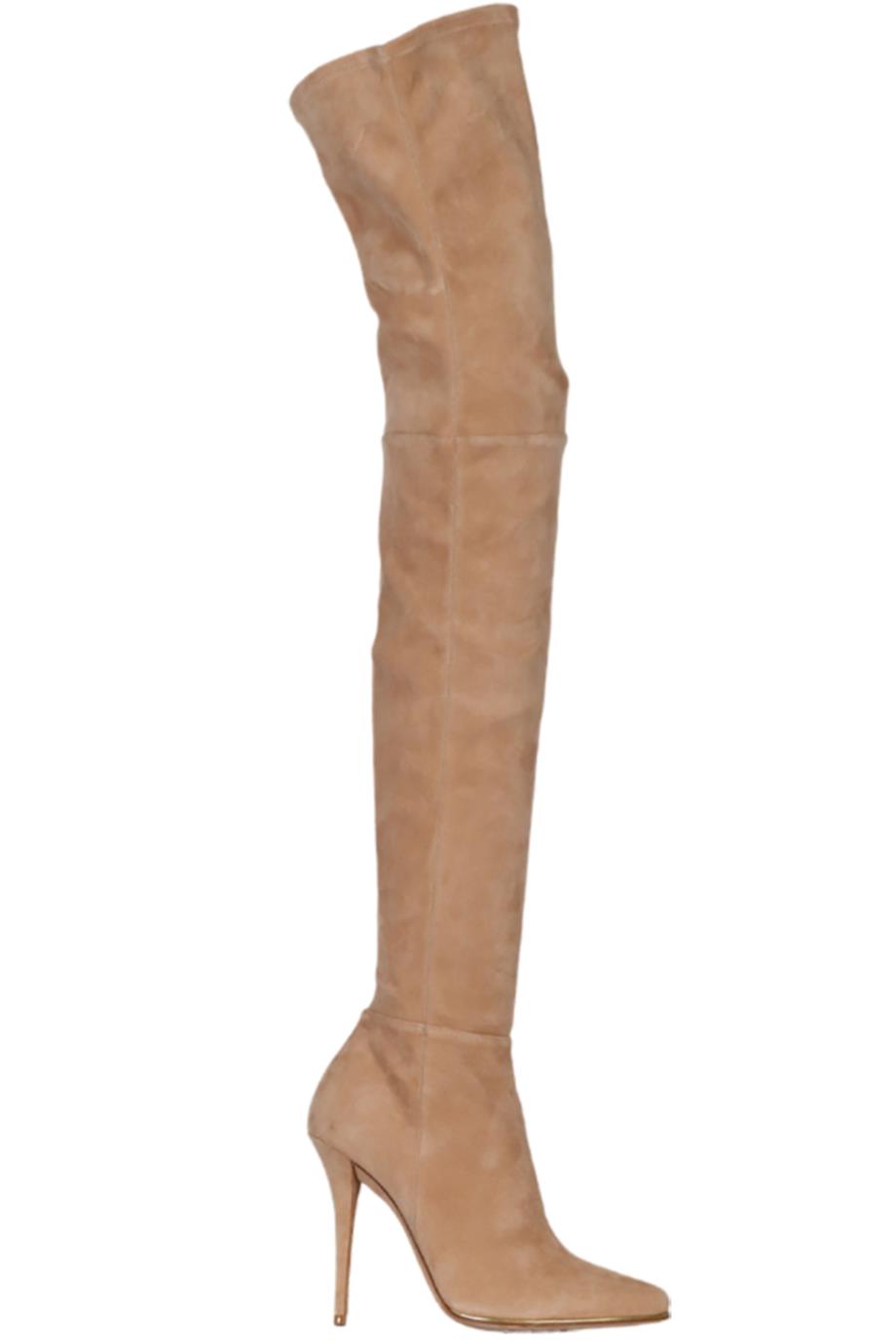 BALMAIN SUEDE OVER THE KNEE BOOTS EU 38 UK 5 US 8
