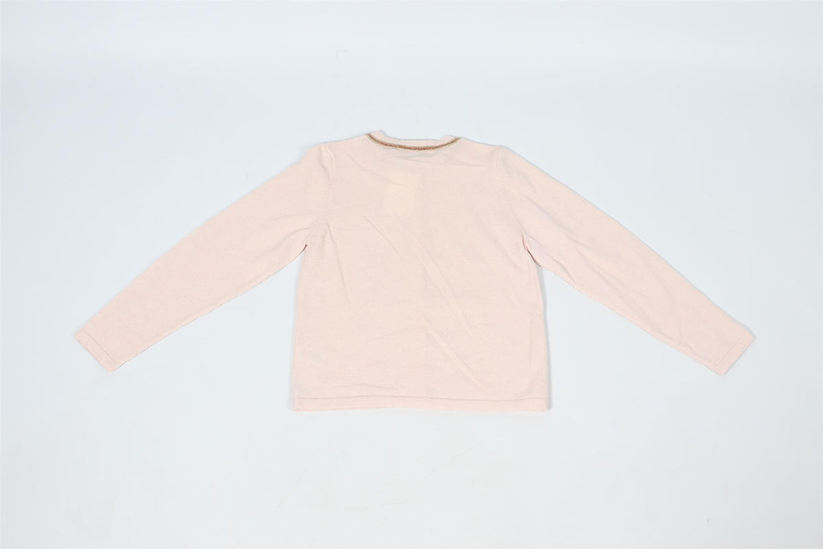 CHRISTIAN DIOR PINK KIDS GIRLS WOOL CARDIGAN 8 YEARS