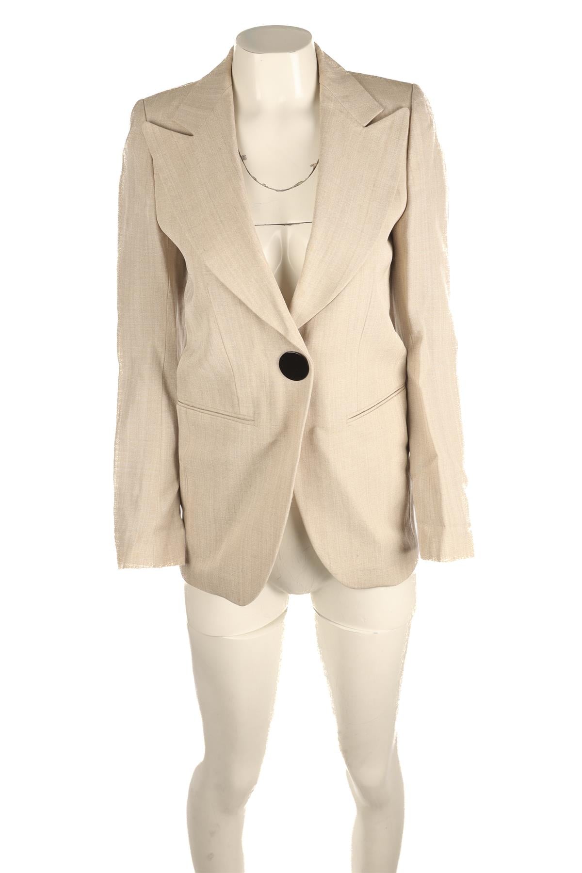PETAR PETROV BEIGE LINEN BLAZER FR 34 UK 6