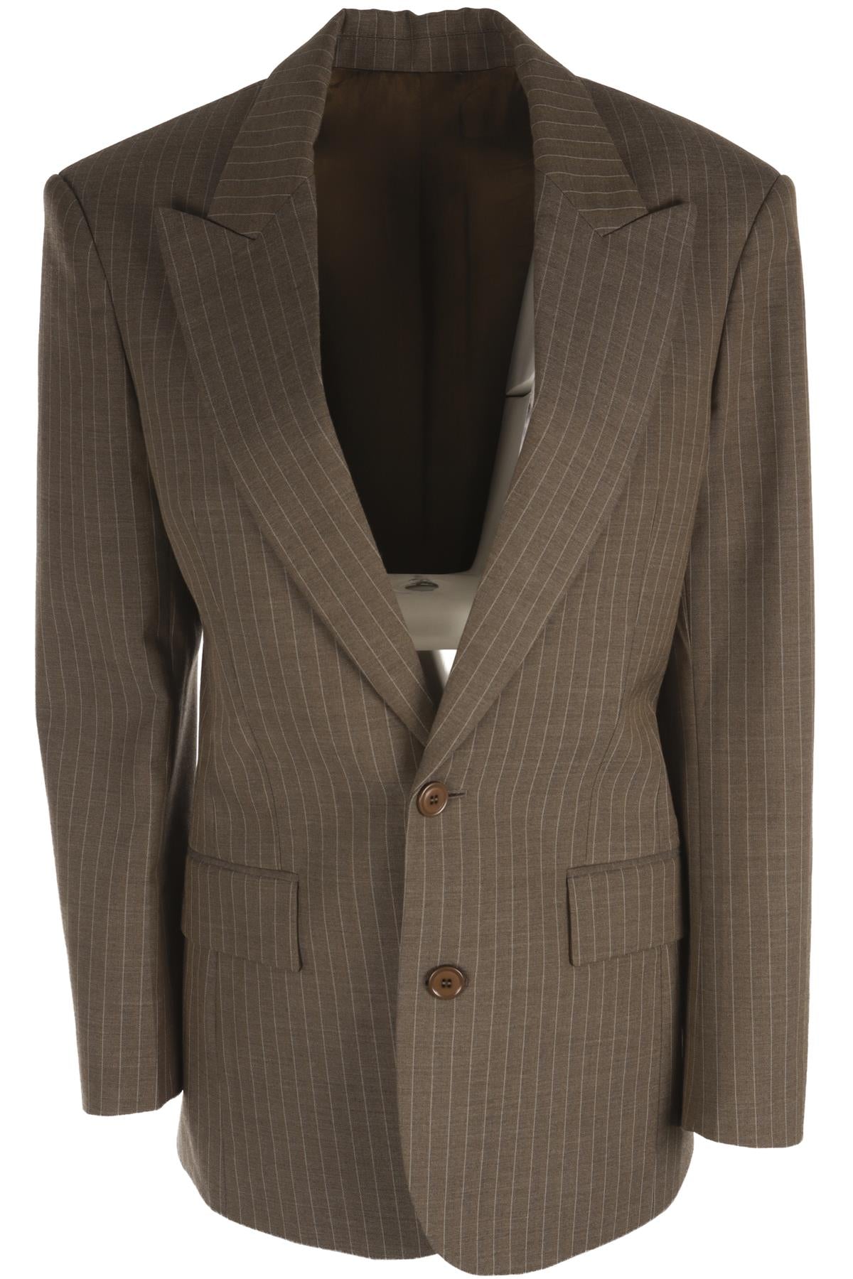 PHOEBE PHILO GREEN WOOL BLAZER FR 38 UK 10