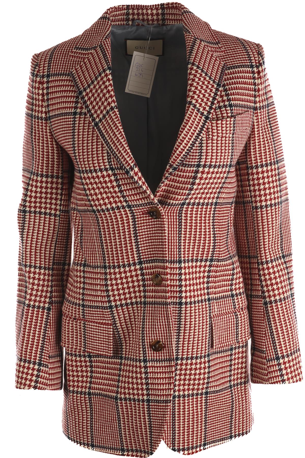 GUCCI RED WOOL BLAZER IT 36 UK 4