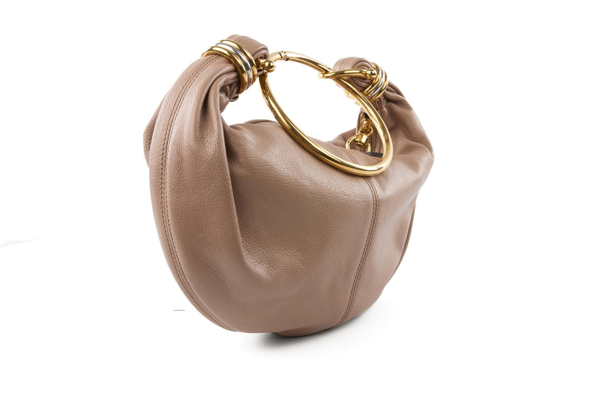CHLOÉ NUDE BRACELET LEATHER SHOULDER BAG