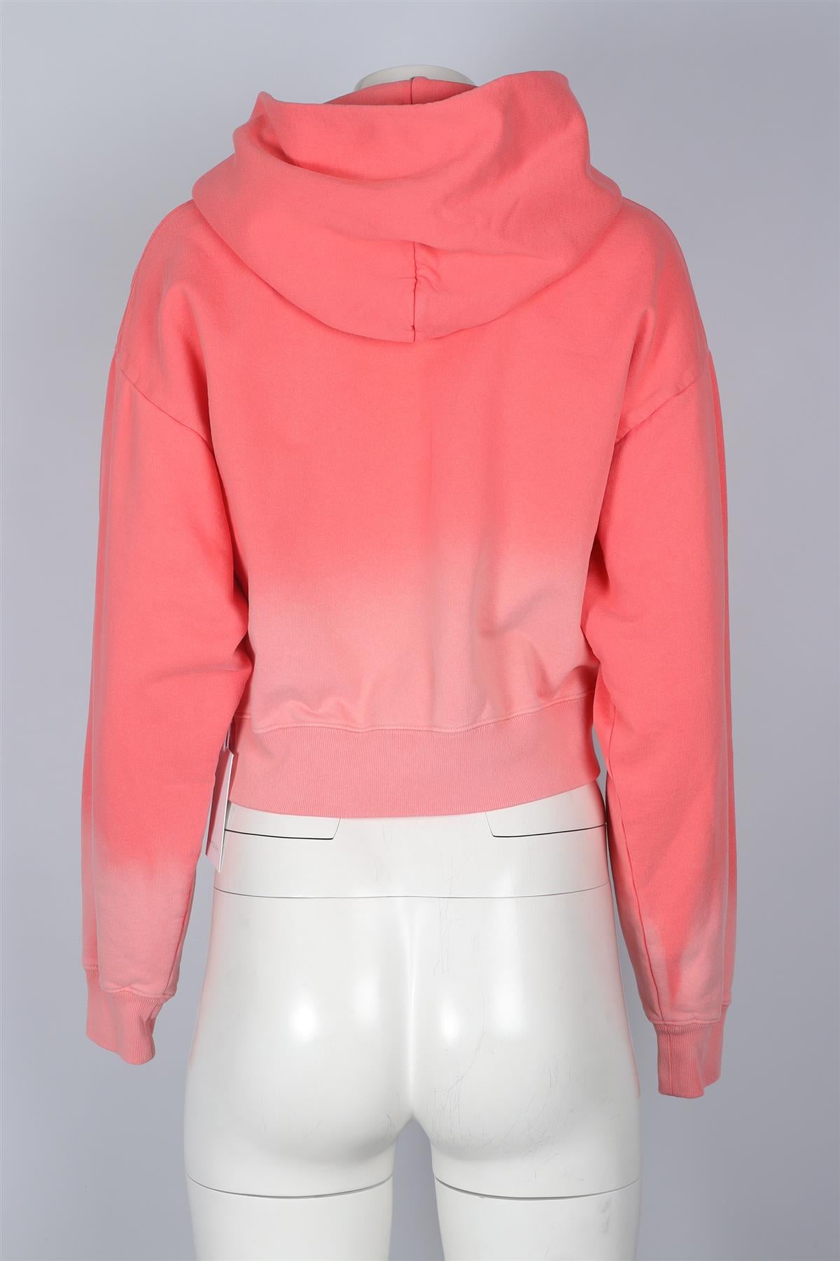 SPORTY & RICH PINK COTTON HOODIE SMALL