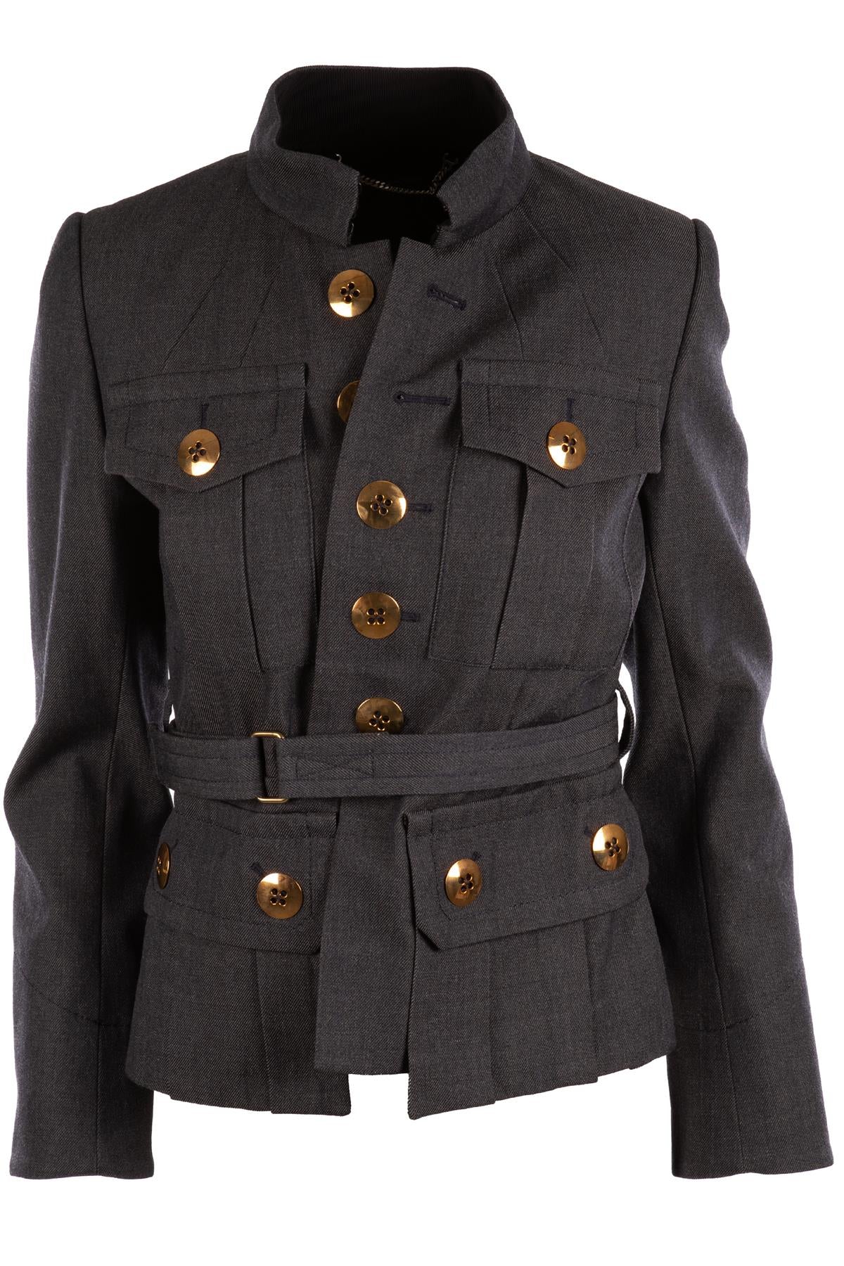 MARC JACOBS NAVY WOOL JACKET US 4 UK 8