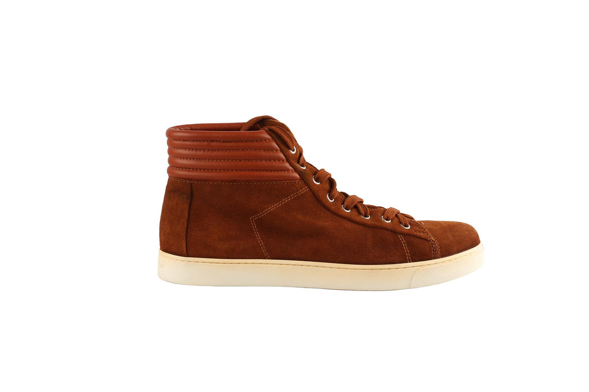GIANVITO ROSSI TAN SUEDE SNEAKERS EU 42 UK 8 US 9