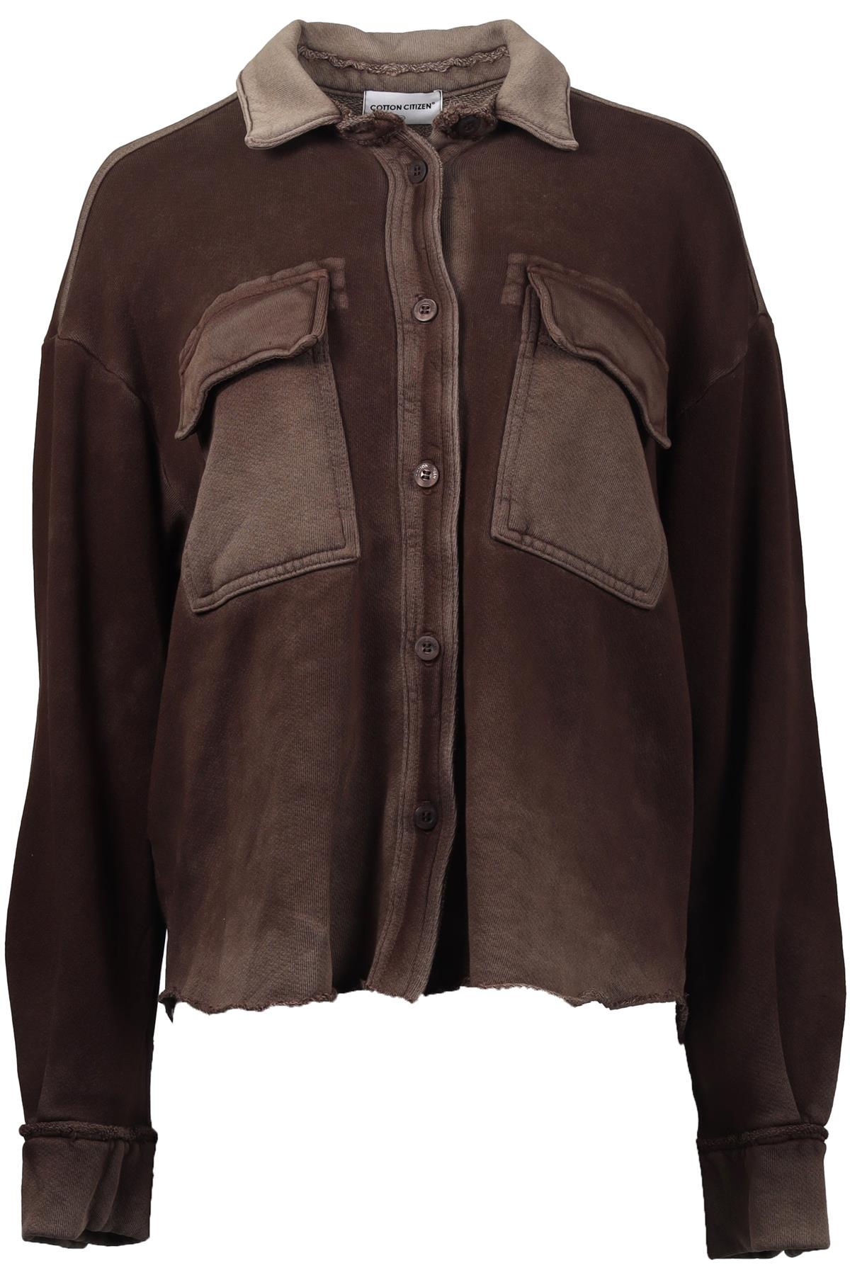 COTTON CITIZEN BROWN COTTON SHIRT XSMALL