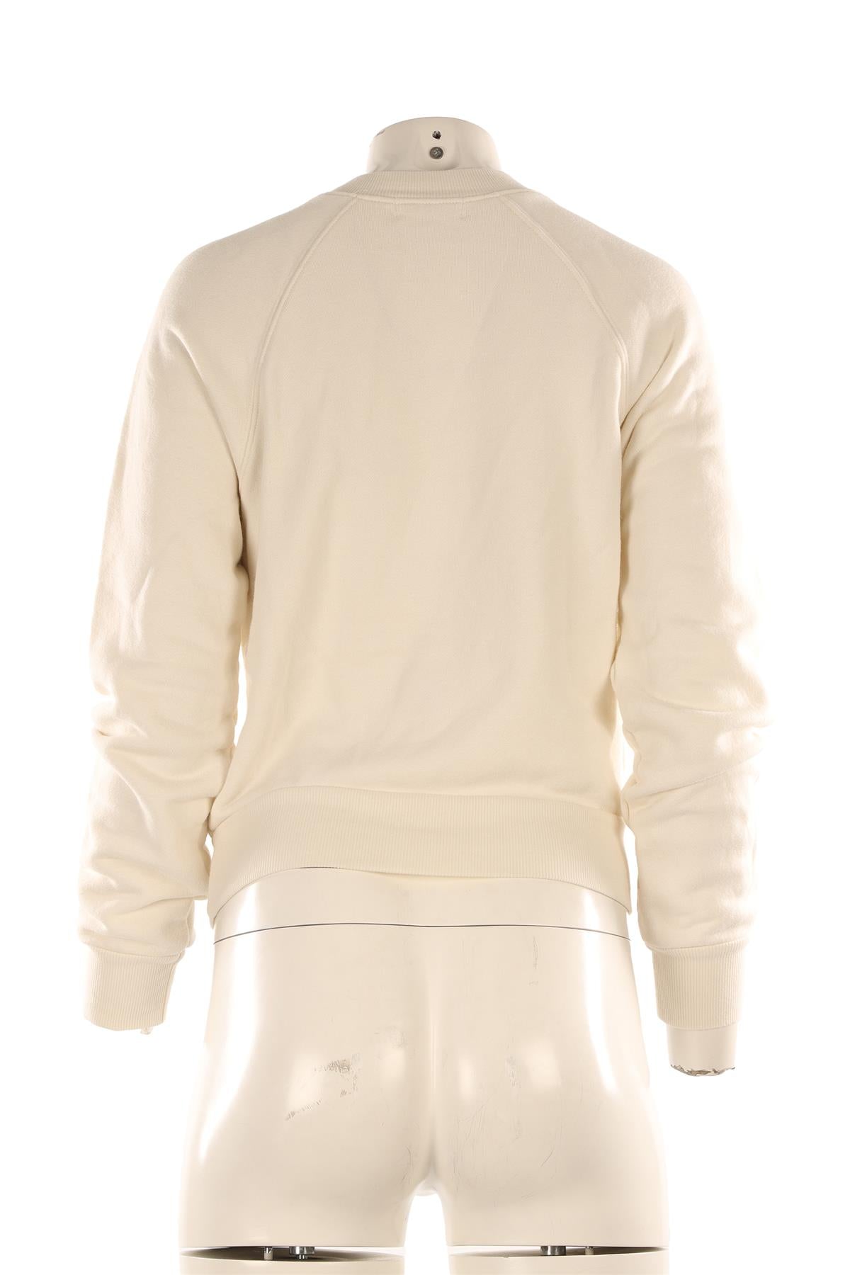 ETERNE CREAM COTTON SWEATSHIRT SMALL