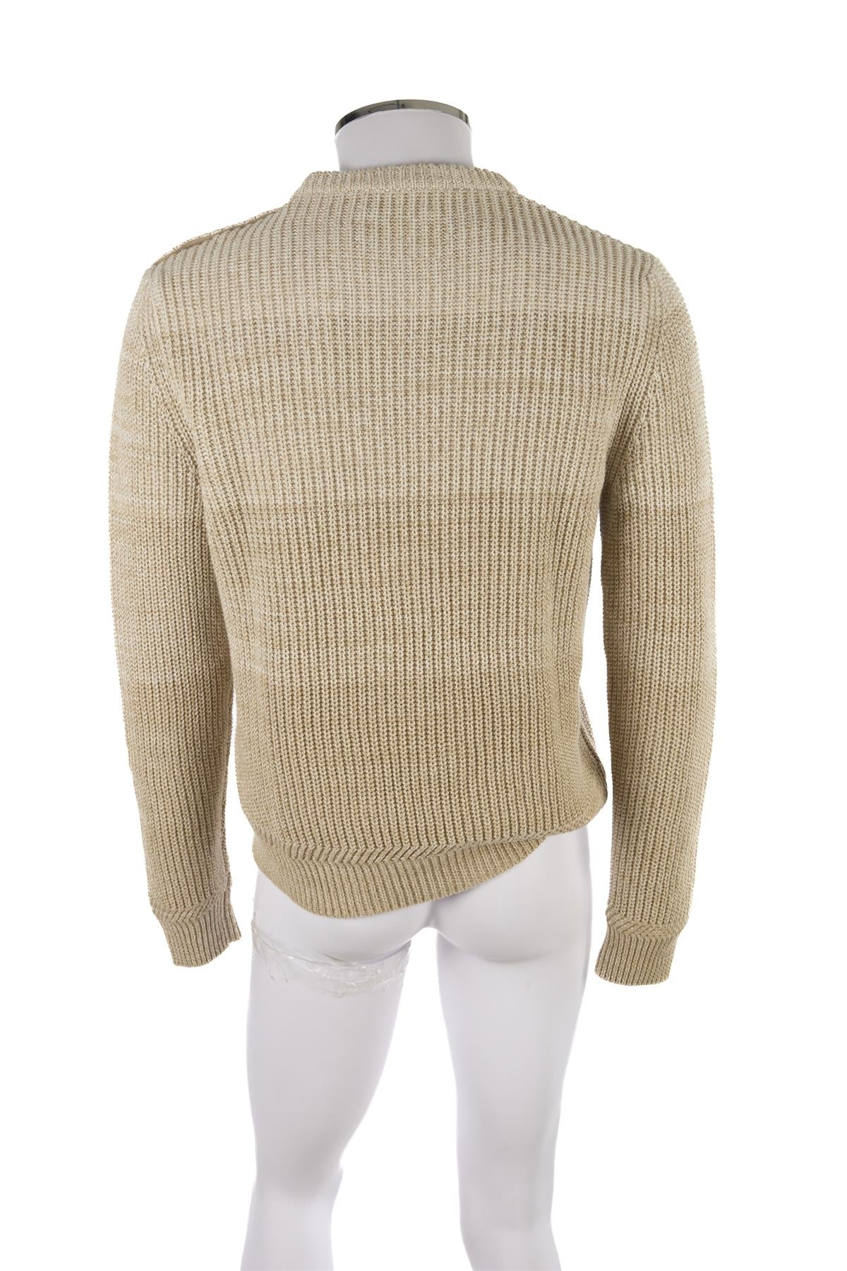 BERLUTI BEIGE MEN'S LINEN SWEATER UK/US 38 FR 48 IT 48