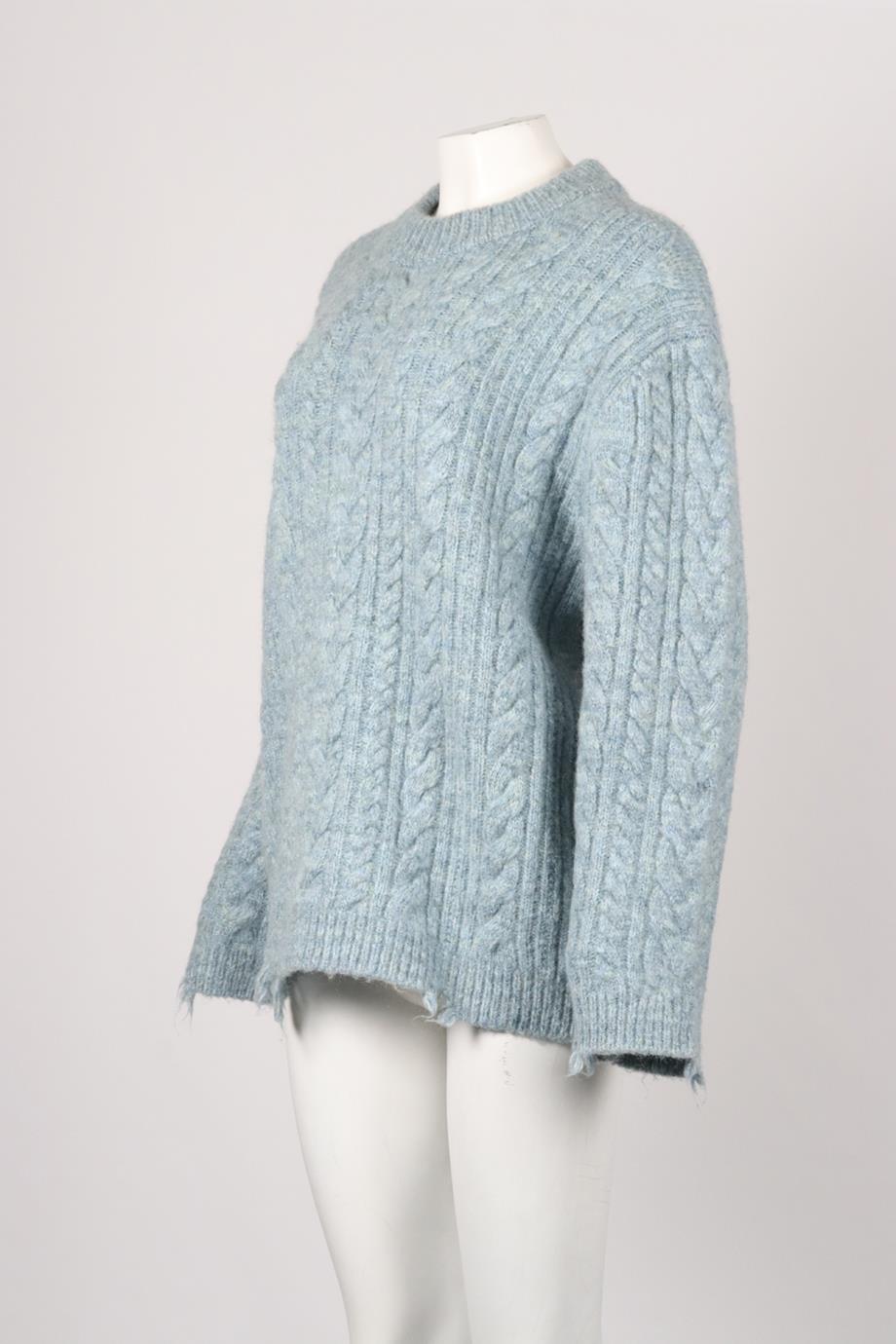 HOLZWEILER DISTRESSED WOOL BLEND SWEATER SMALL