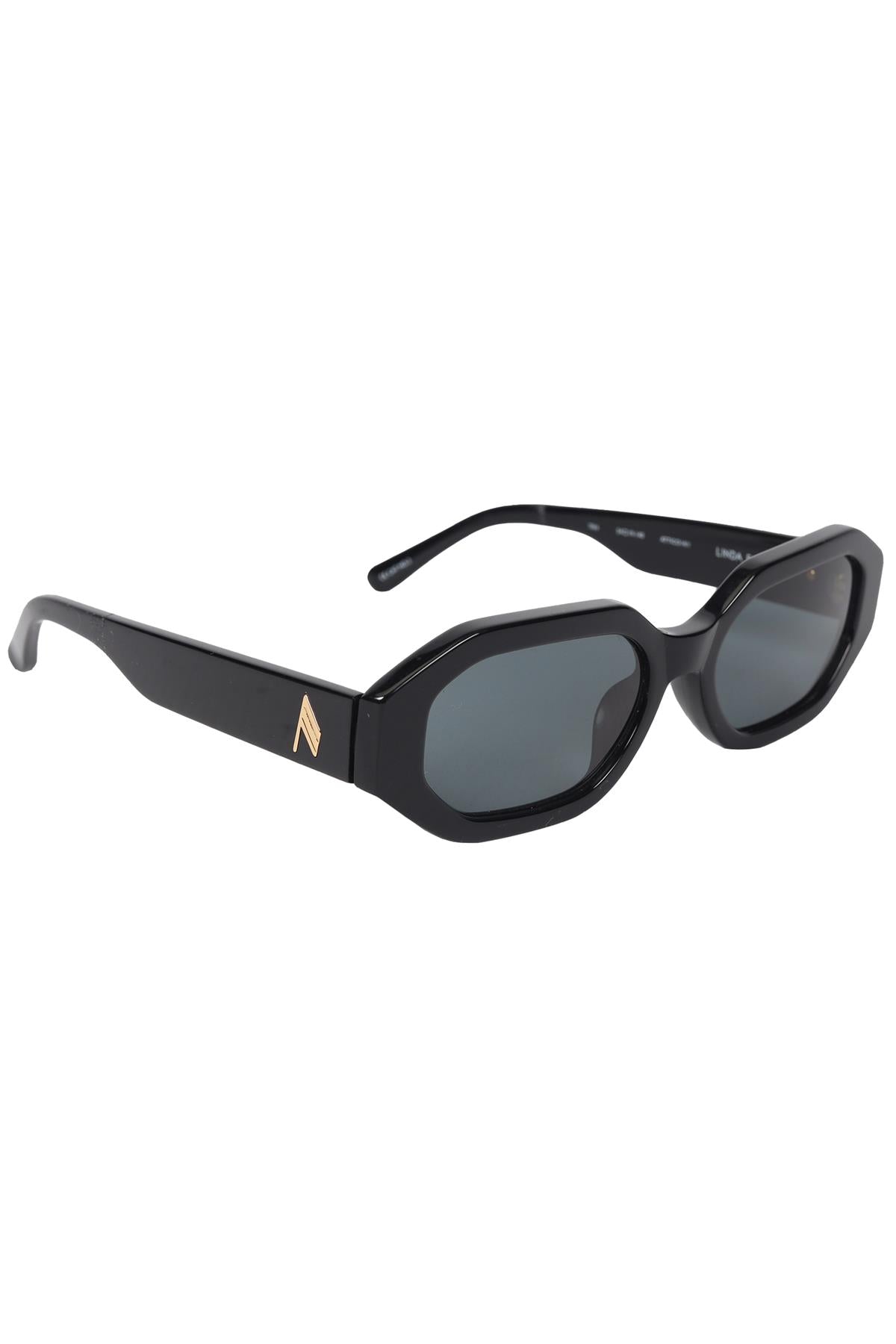 THE ATTICO + LINDA FARROW OCTOGONAL FRAME ACETATE SUNGLASSES