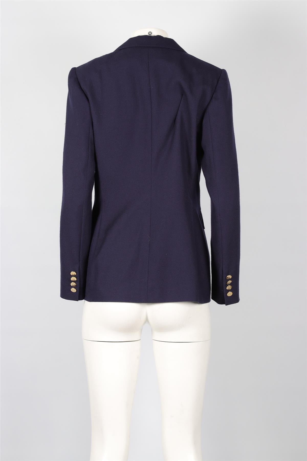 RALPH LAUREN PURPLE LABEL BLUE CASHMERE BLAZER US 10 UK 14